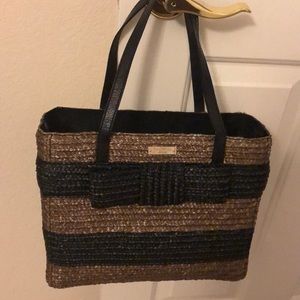 Beautiful straw Kate Spade tote bag